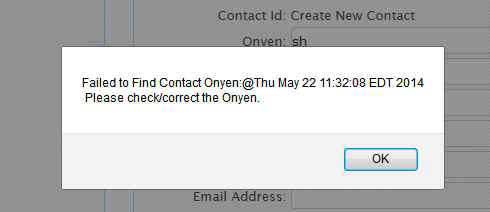 Dialog box if no ONYEN is located