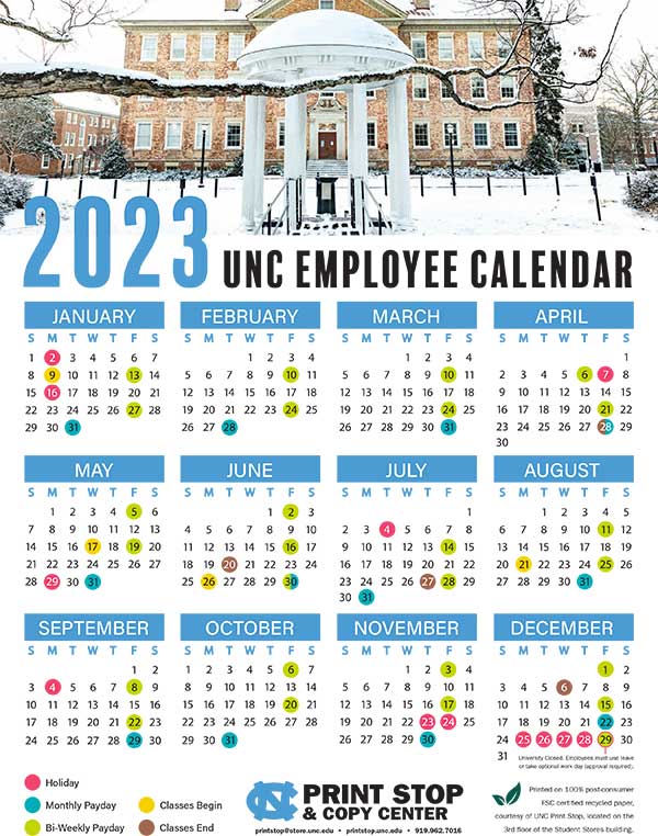 Uncc 2023 Calendar - Printable Calendar 2023